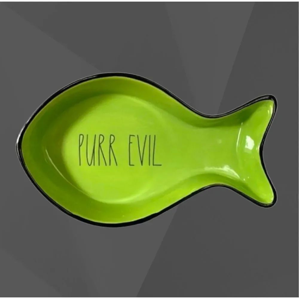 RAE DUNN Purr Evil Pet Bowl